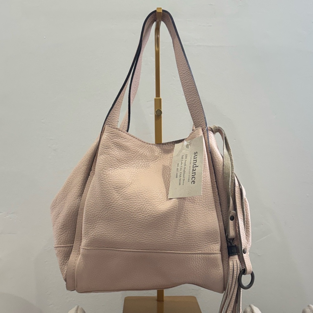 NWT Sundance Soft Pebbled ‘Piccolino’ Leather Bag with Tassel - Dead Stock c2010
